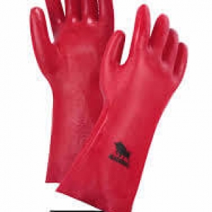 Guante PVC 14» rojo